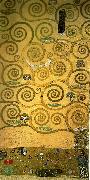 Gustav Klimt kartong for frisen i stoclet- palatset oil